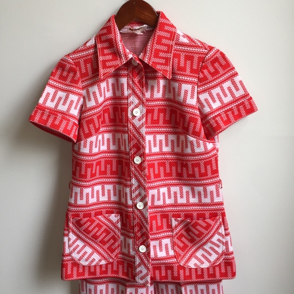 Vintage 70s High Waist Pantsuit - Picture 2 of 6